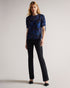 NIXOLE-Tops-Ruched Sleeve Detail Top- Ted Baker Romania